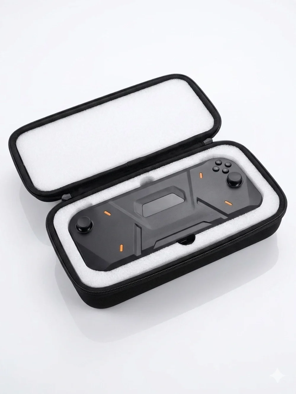 Black VR/AR Game Controller with Protective Travel Case
